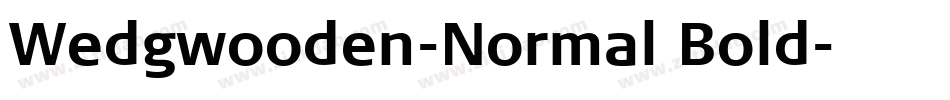 Wedgwooden-Normal Bold字体转换